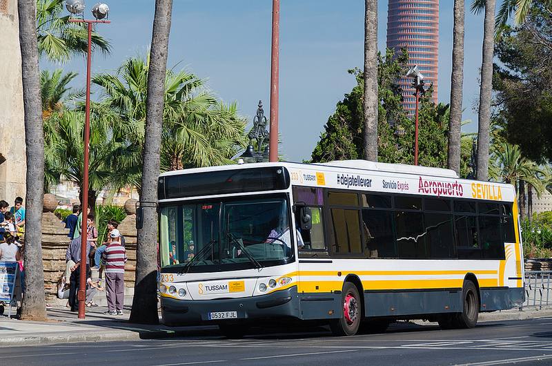 Bus service from Seville airport information